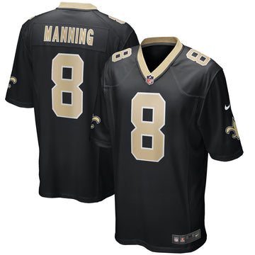 Archie Manning New Orleans Saints black Game jersey