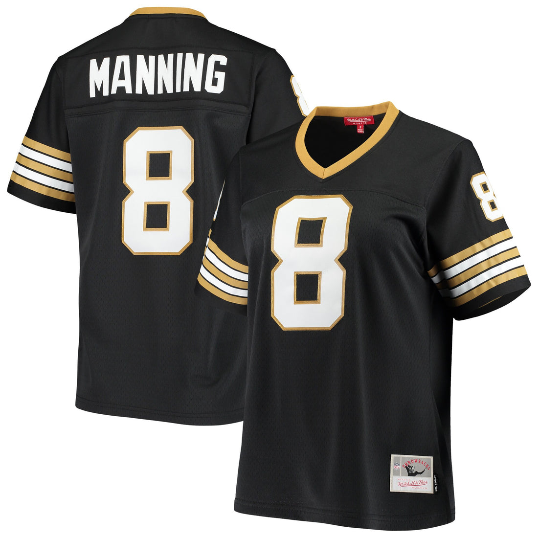 Archie Manning New Orleans Saints black jersey