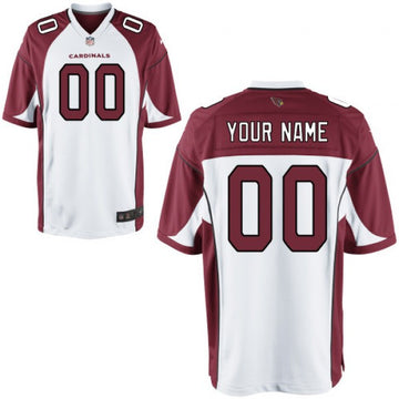 Custom Arizona Cardinals white Game jersey