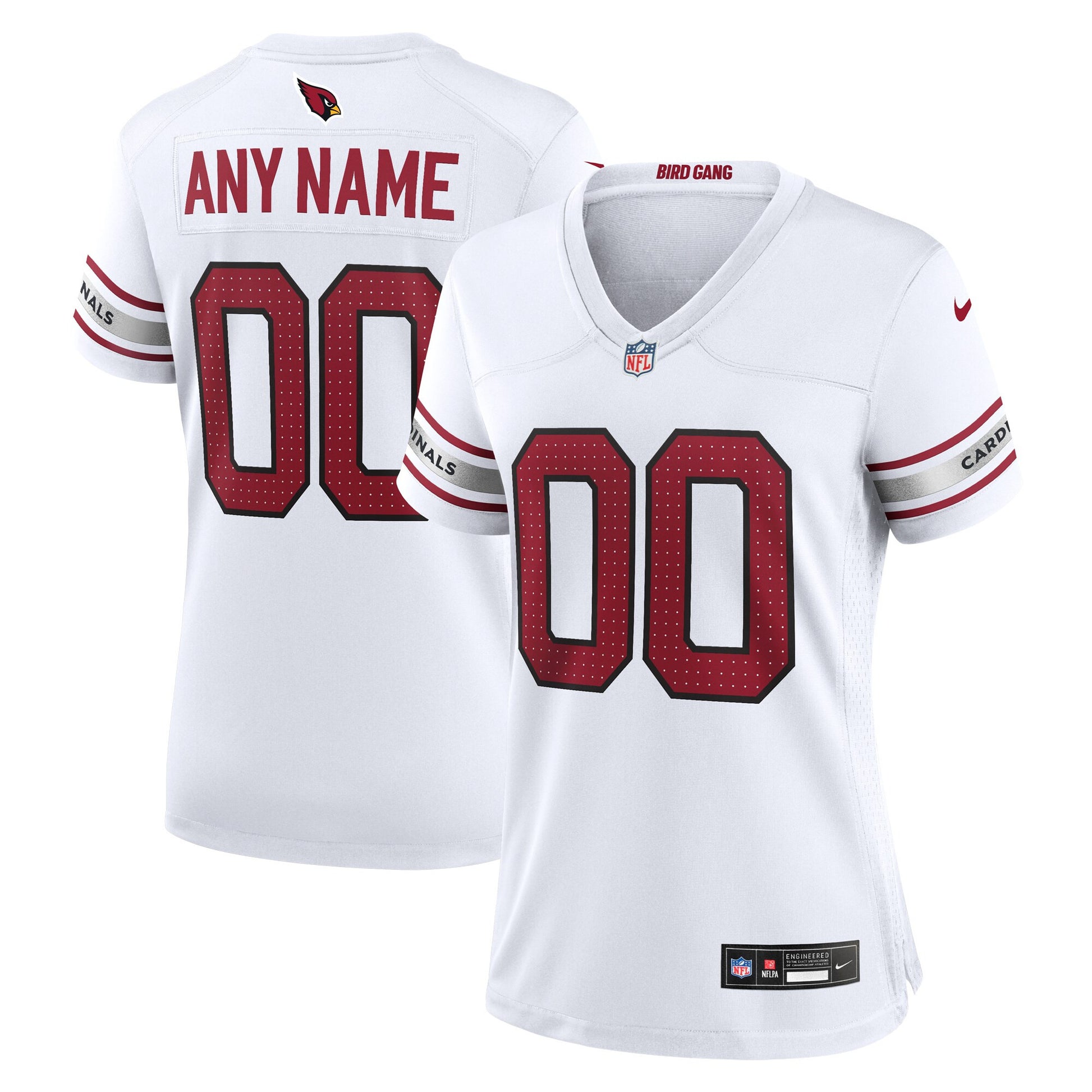 Custom Arizona Cardinals white jersey