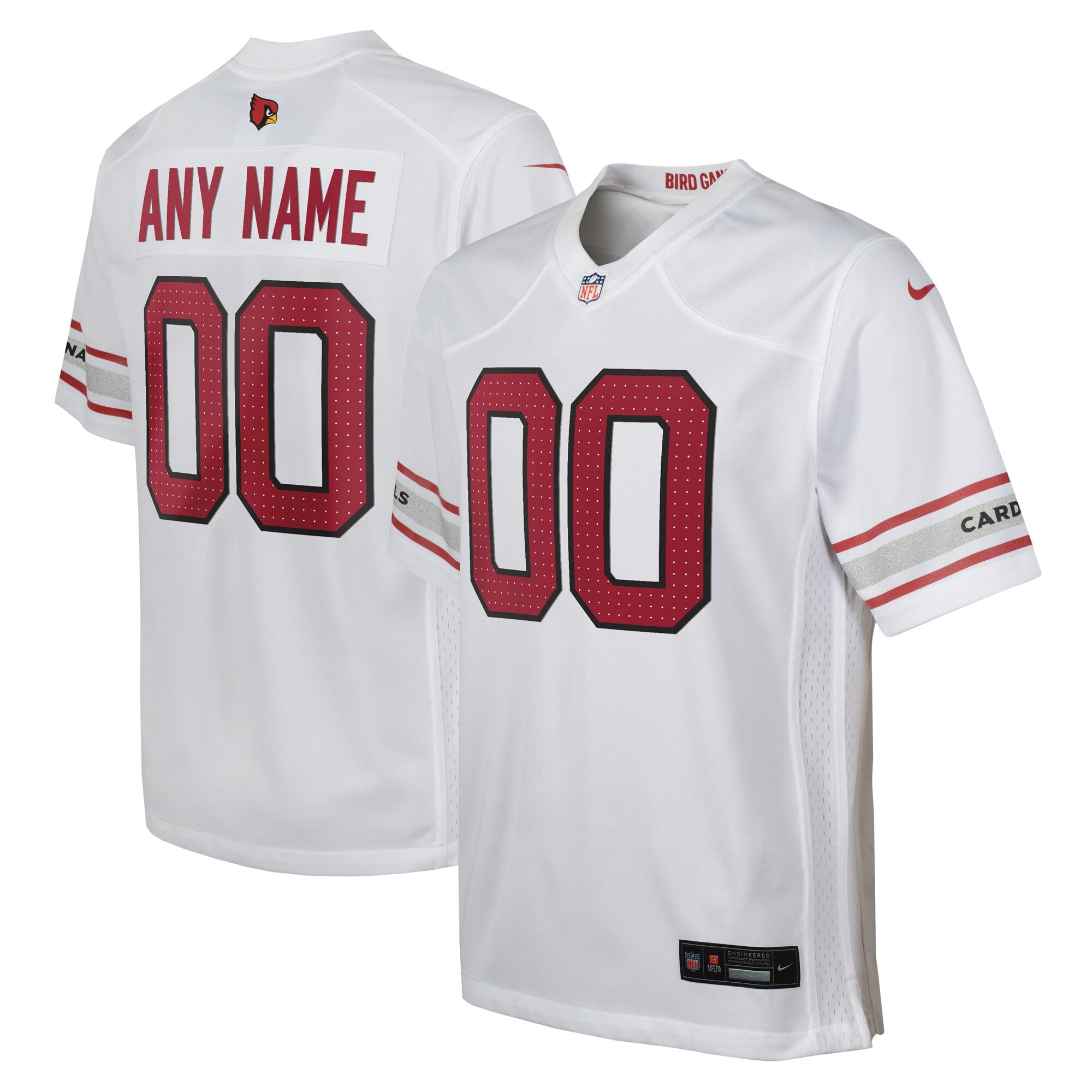 Custom Arizona Cardinals white jersey