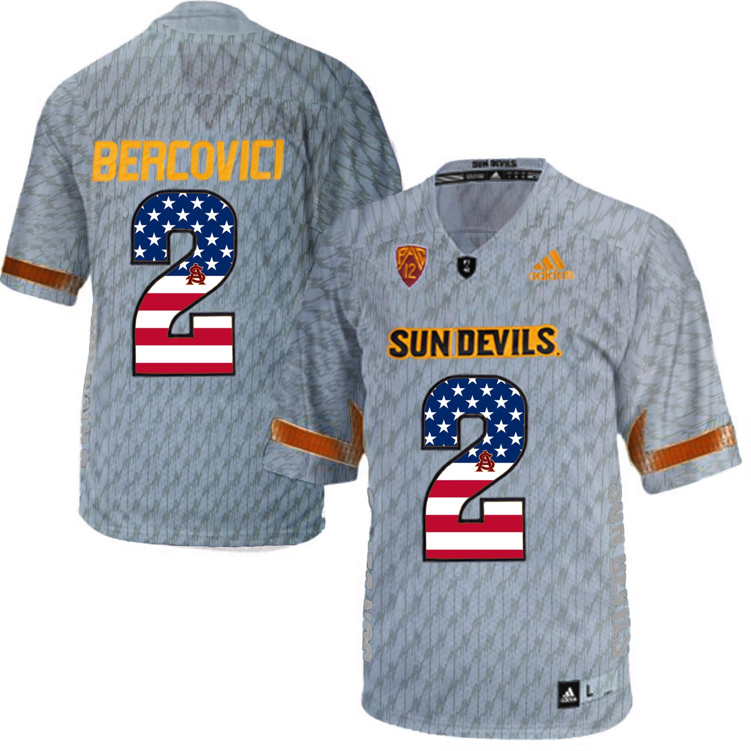Mike Bercovici Arizona State Sun Devils gray jersey