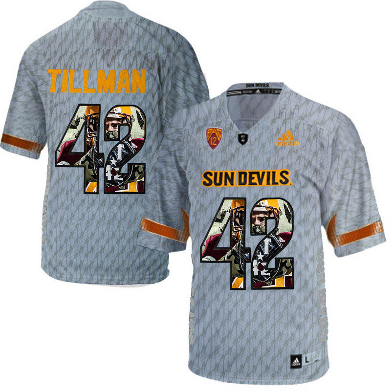 Pat Tillman Arizona State Sun Devils gray jersey