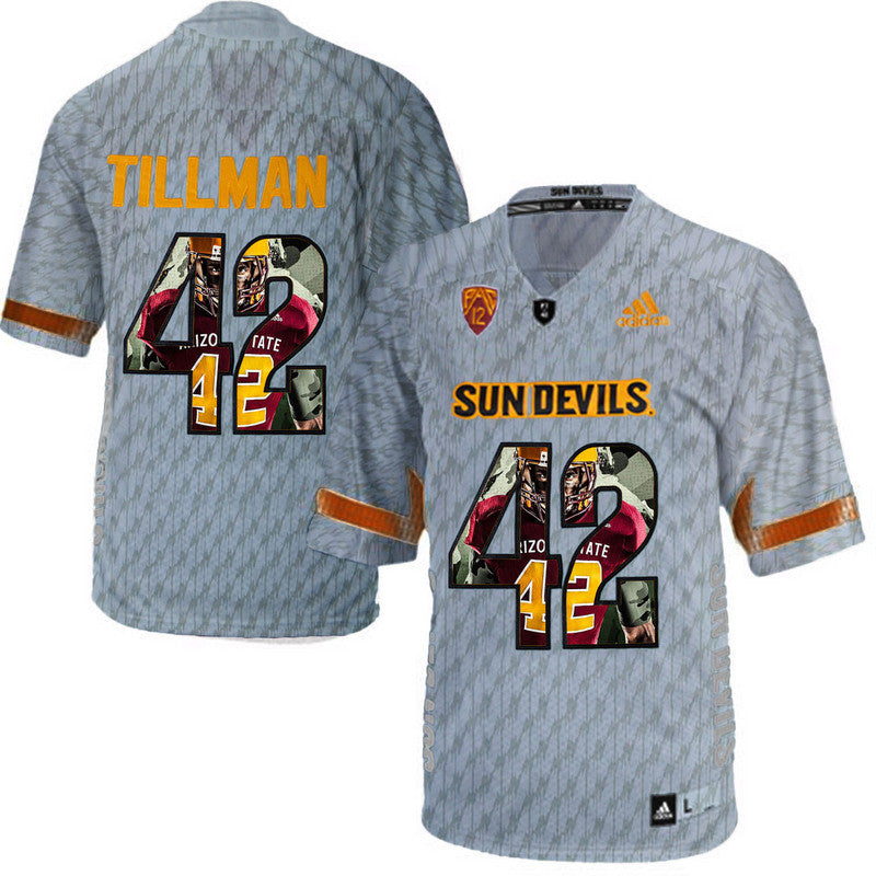 Pat Tillman Arizona State Sun Devils gray jersey