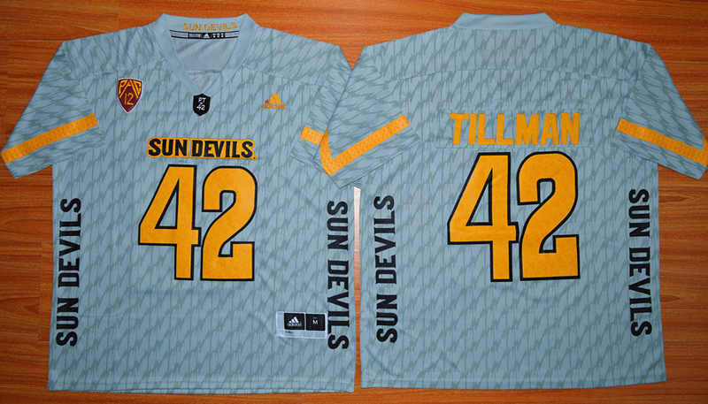 Pat Tillman Arizona State Sun Devils grey jersey
