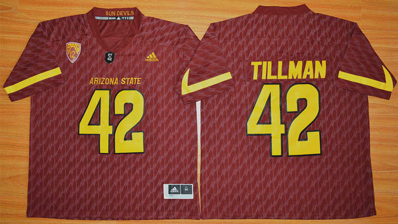 Pat Tillman Arizona State Sun Devils maroon jersey