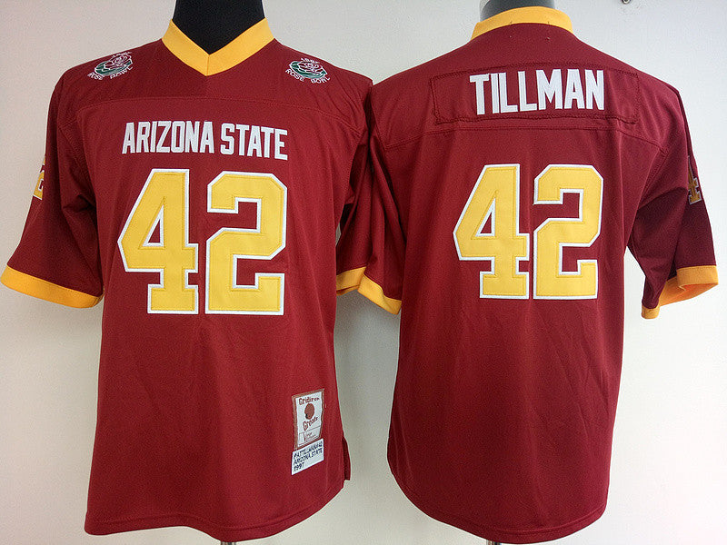 Pat Tillman Arizona State Sun Devils red jersey