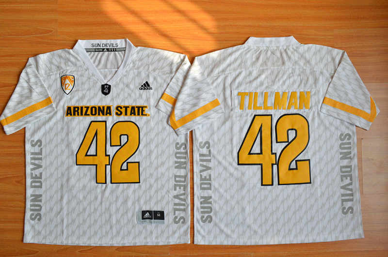 Pat Tillman Arizona State Sun Devils white jersey