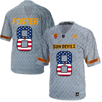 D.J. Foster Arizona State Sun Devils gray jersey