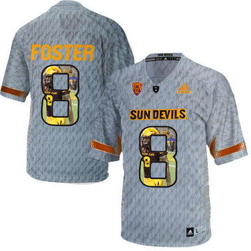 D.J. Foster Arizona State Sun Devils gray jersey