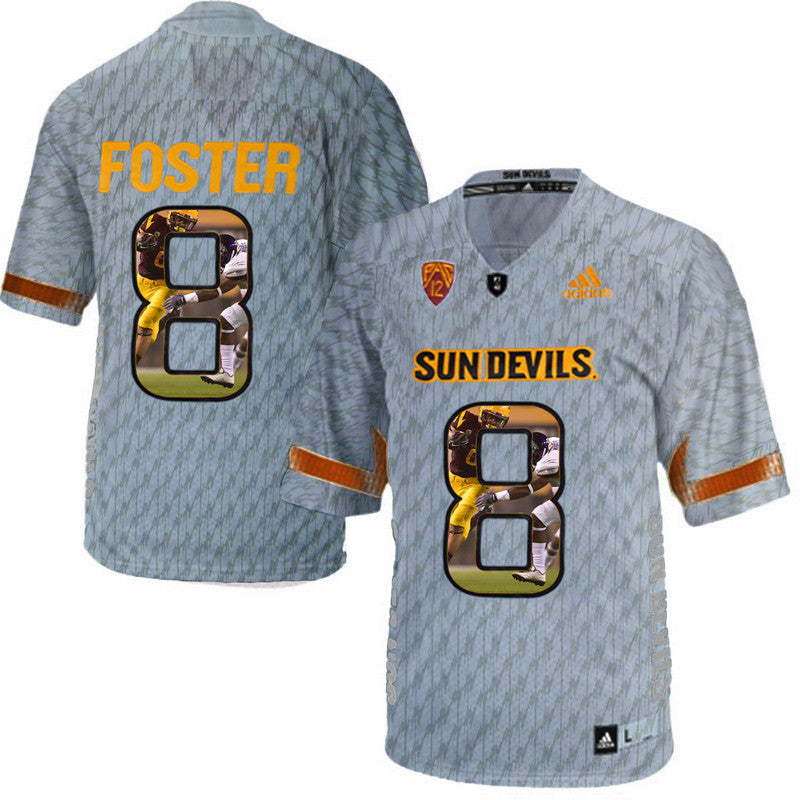 D.J. Foster Arizona State Sun Devils gray jersey