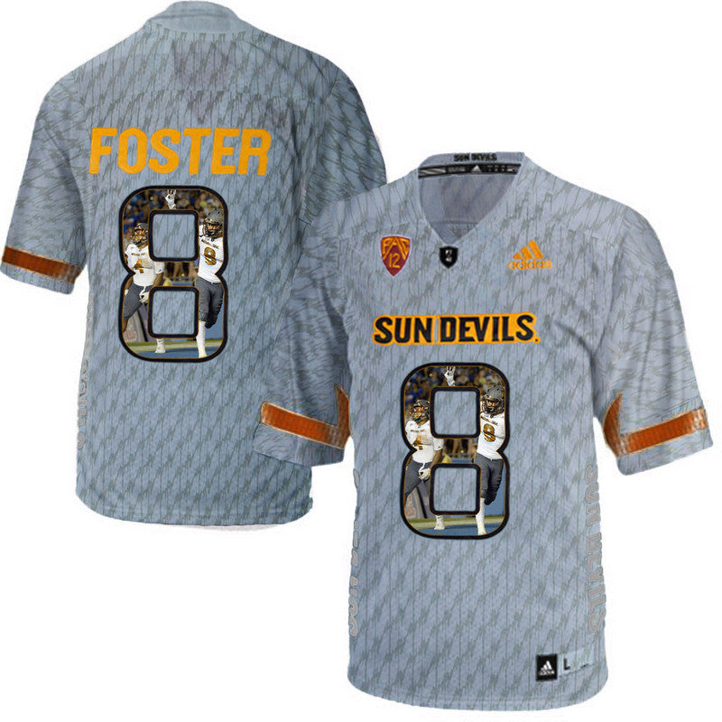 D.J. Foster Arizona State Sun Devils gray jersey