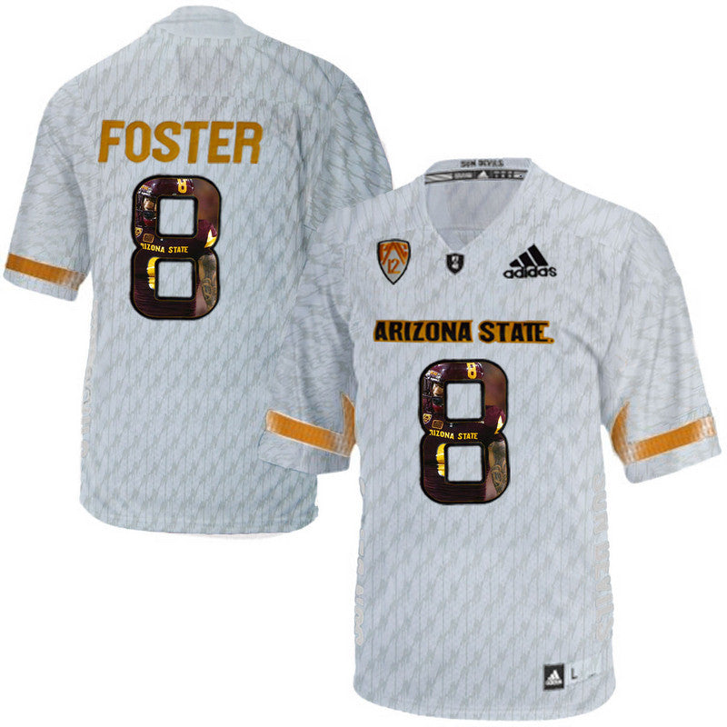 D.J. Foster Ice Logo Print College Arizona State Sun Devils jersey