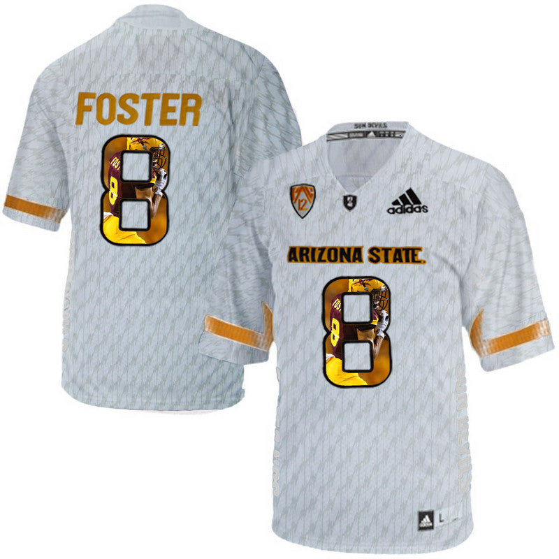 D.J. Foster Ice Logo Print College Arizona State Sun Devils jersey
