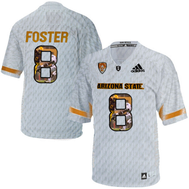D.J. Foster Ice Logo Print College Arizona State Sun Devils jersey
