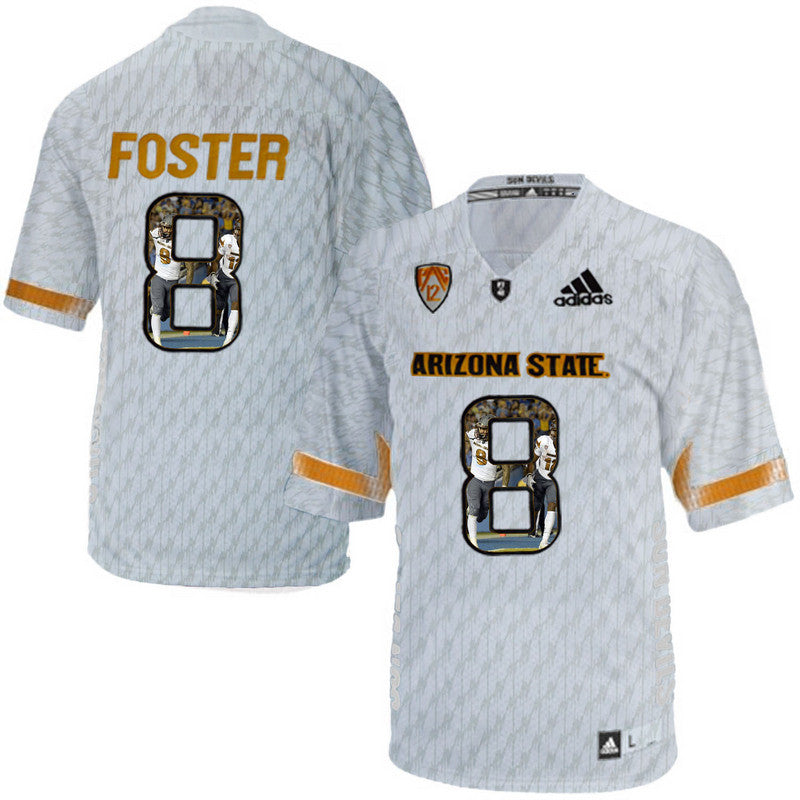 D.J. Foster Ice Logo Print College Arizona State Sun Devils jersey
