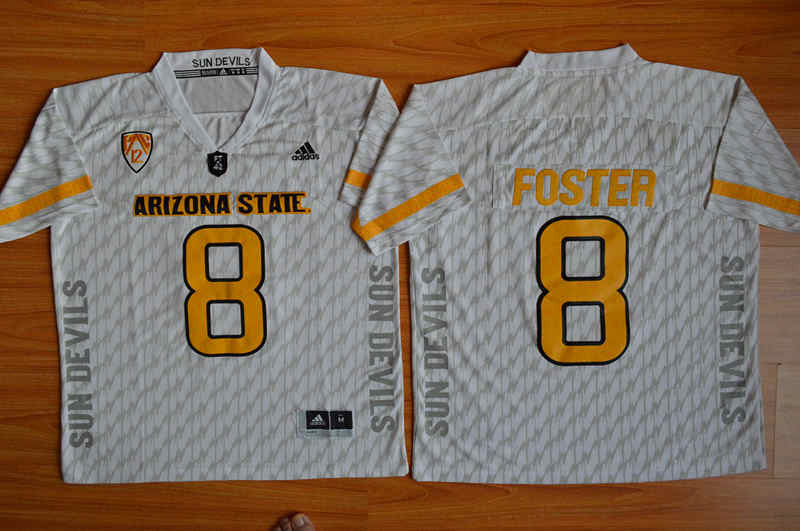 D.J. Foster Arizona State Sun Devils white jersey