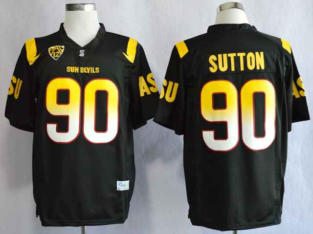 Will Sutton College Arizona State Sun Devils black jersey