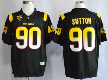Will Sutton College Arizona State Sun Devils black jersey