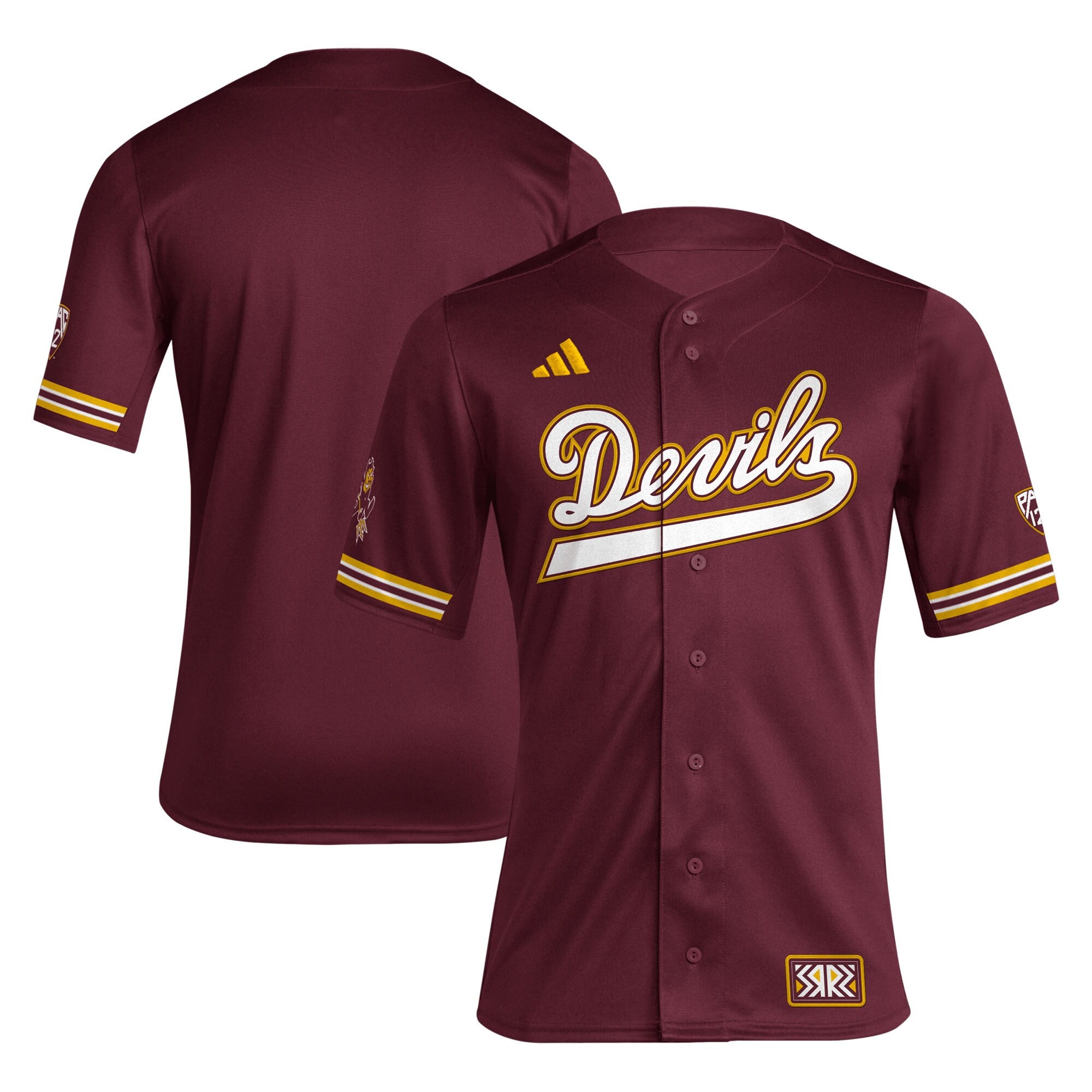 Arizona State Sun Devils maroon Reverse Retro jersey