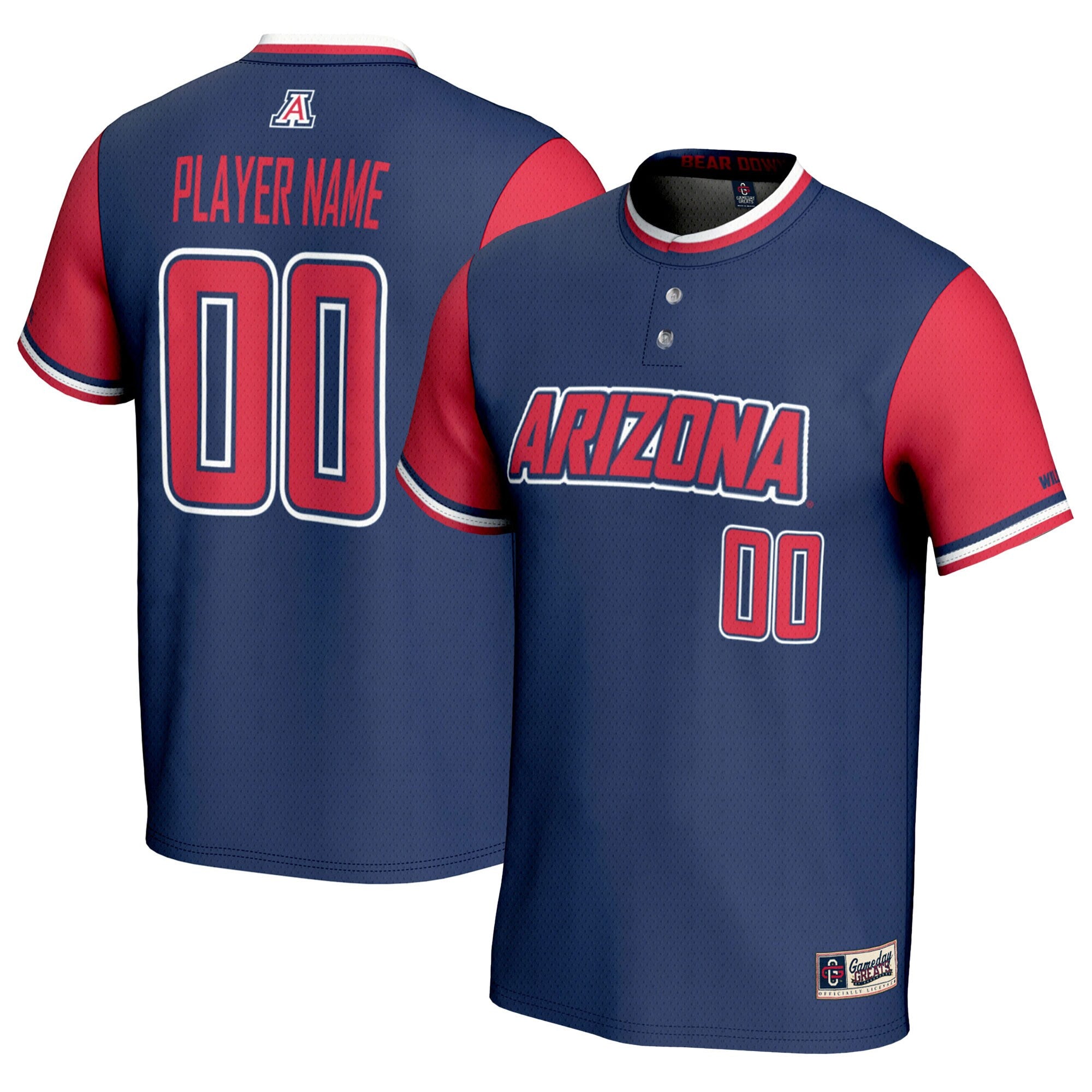 Softball Arizona Wildcats navy jersey