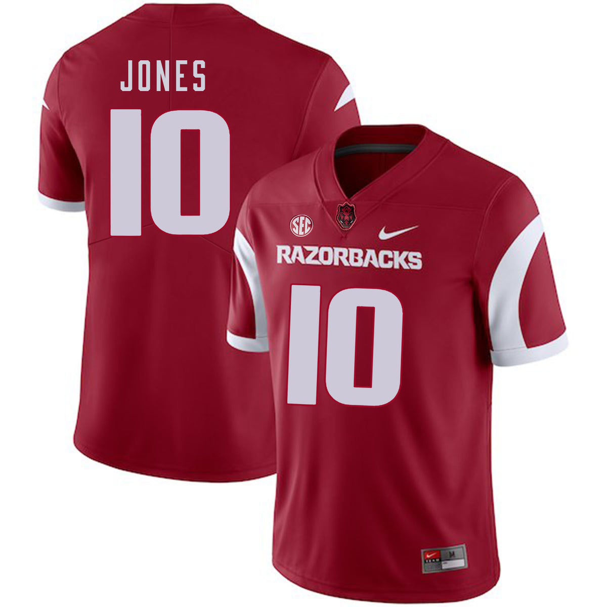 Jordan Jones Arkansas Razorbacks red jersey
