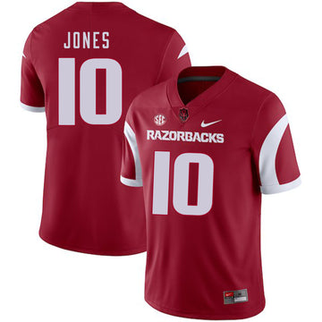 Jordan Jones Arkansas Razorbacks red jersey