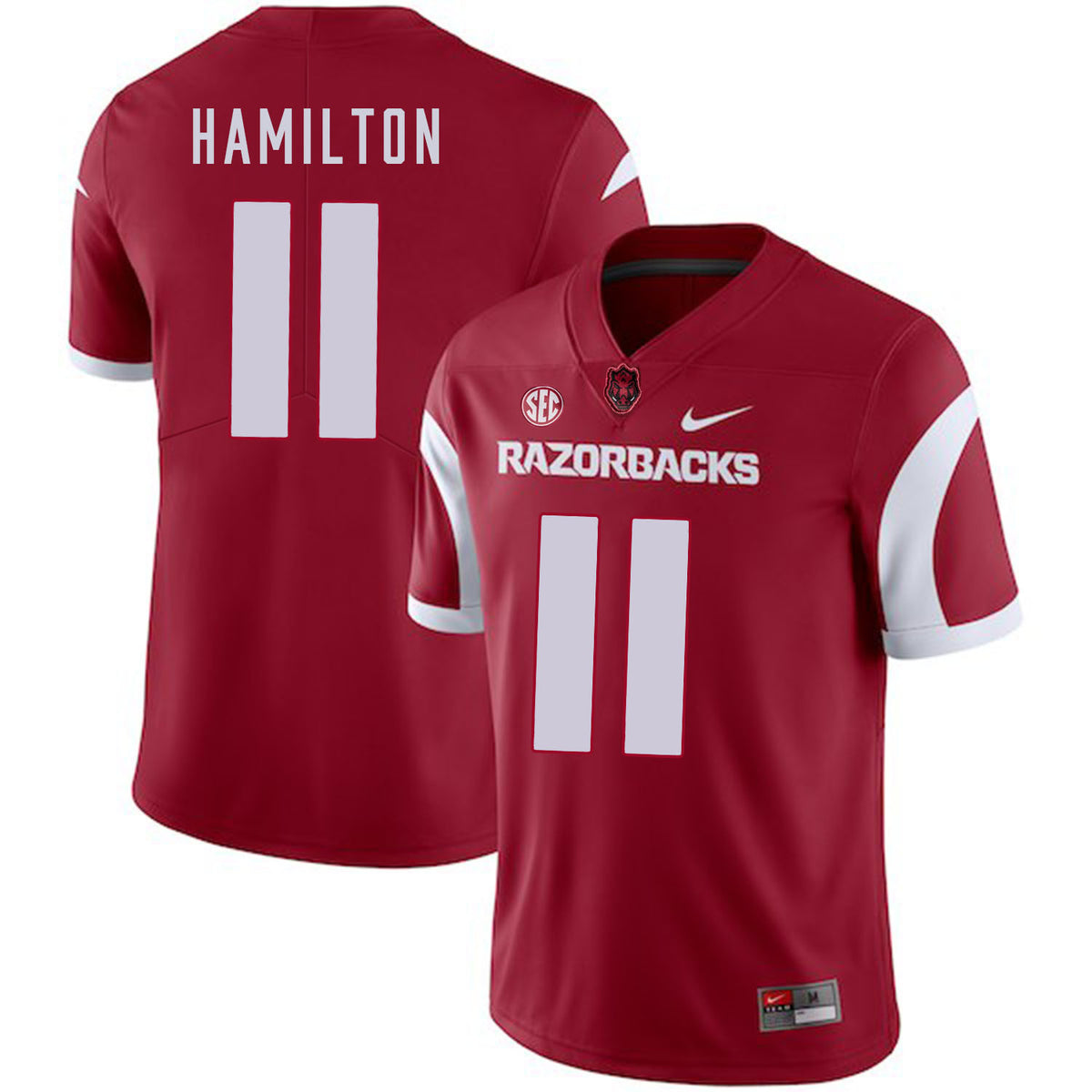 Cobi Hamilton Arkansas Razorbacks red jersey