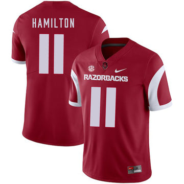 Cobi Hamilton Arkansas Razorbacks red jersey
