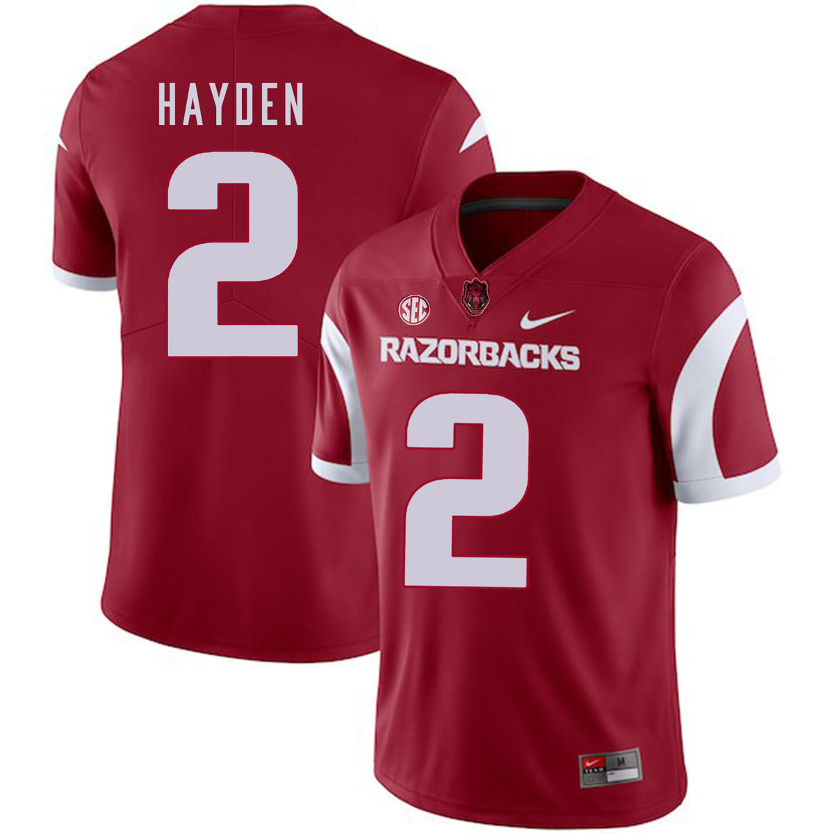 Chase Hayden Arkansas Razorbacks red jersey