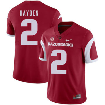 Chase Hayden Arkansas Razorbacks red jersey