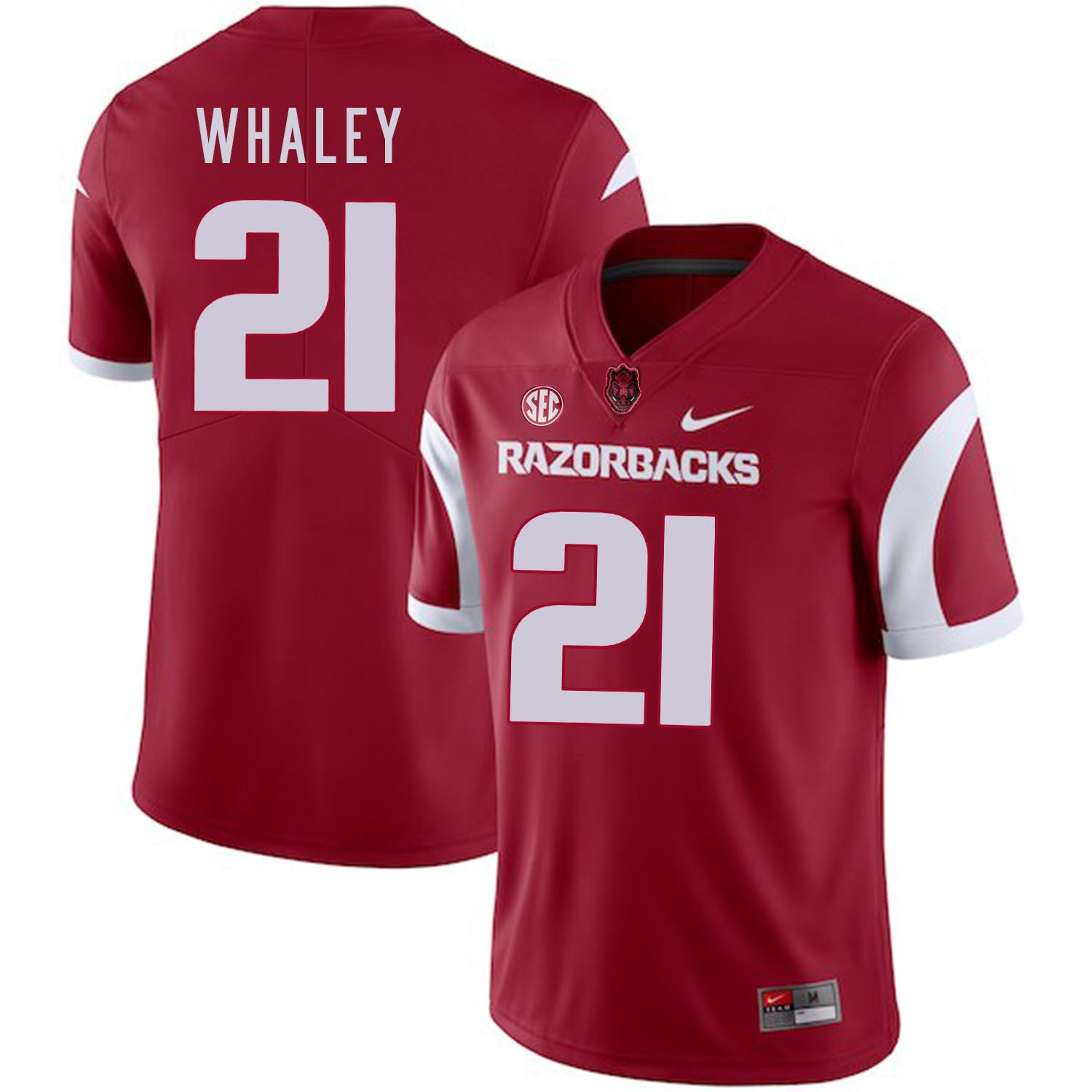 Devwah Whaley Arkansas Razorbacks red jersey