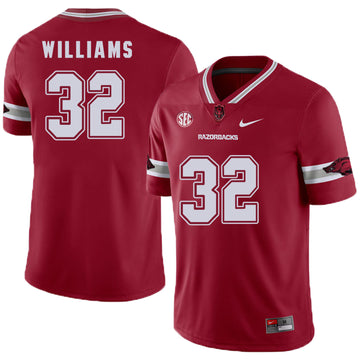 Jonathan Williams Arkansas Razorbacks red jersey