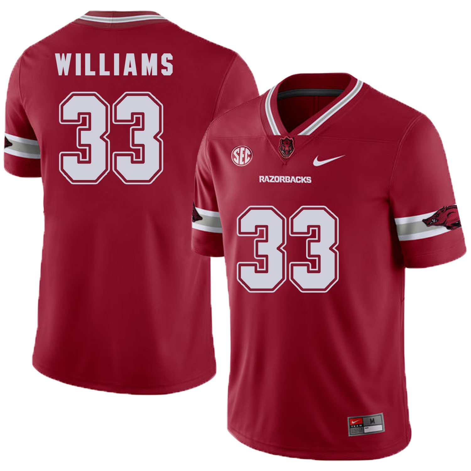 David Williams Arkansas Razorbacks red jersey
