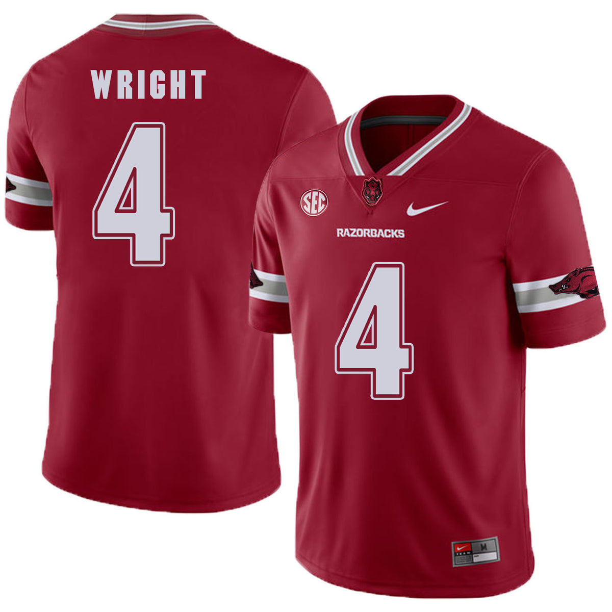 Jarius Wright Arkansas Razorbacks red jersey