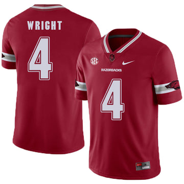 Jarius Wright Arkansas Razorbacks red jersey