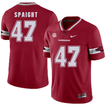 Martrell Spaight Arkansas Razorbacks red jersey