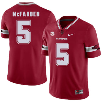 Jeremiah McFadden Arkansas Razorbacks red jersey