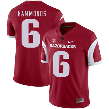 T.J. Hammonds Arkansas Razorbacks red jersey