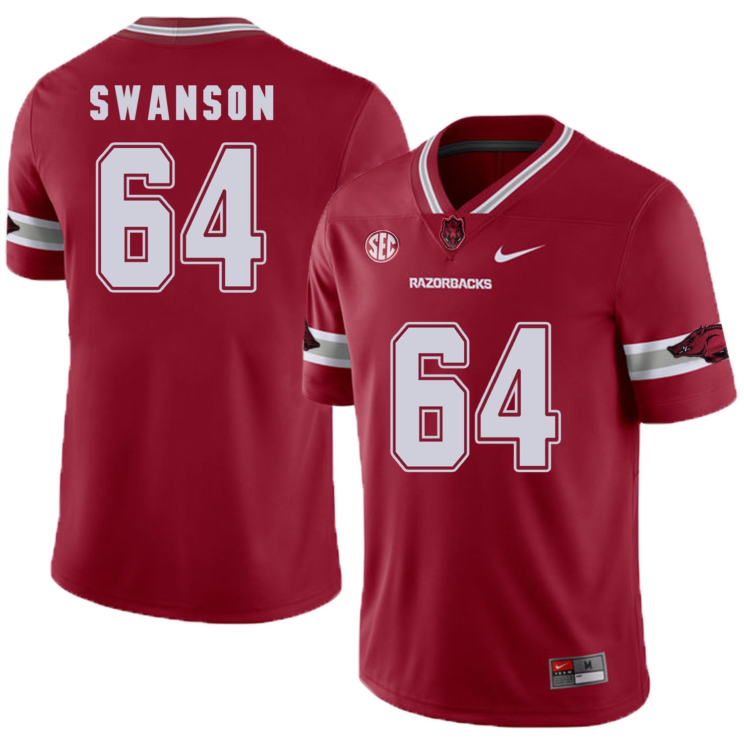 Travis Swanson Arkansas Razorbacks red jersey