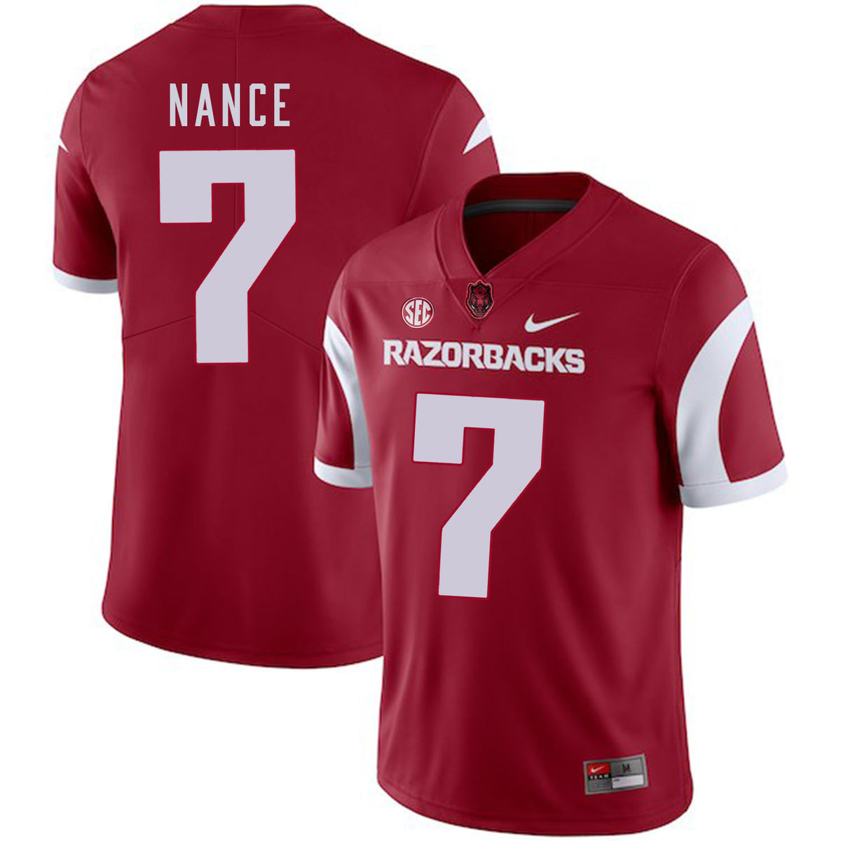 Jonathan Nance Arkansas Razorbacks red jersey