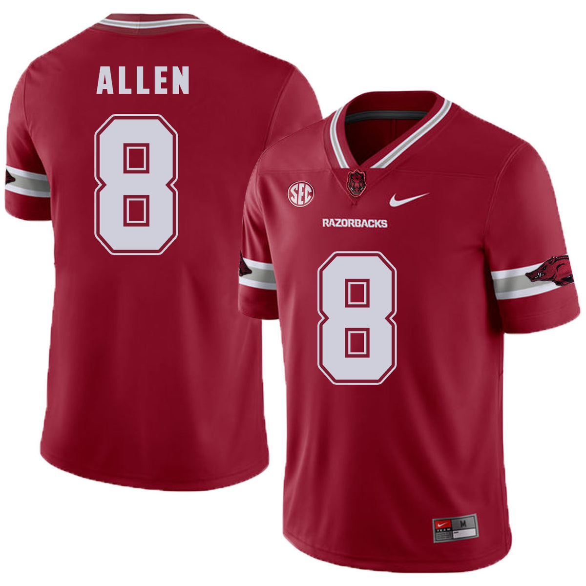 Austin Allen Arkansas Razorbacks red jersey