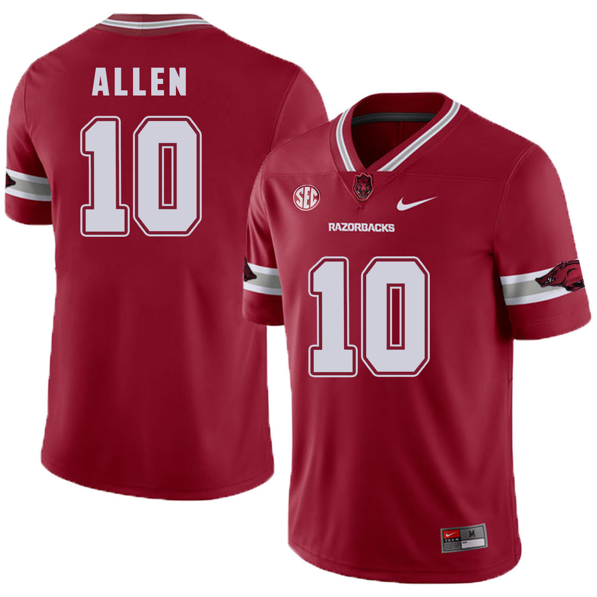 Brandon Allen Arkansas Razorbacks red jersey