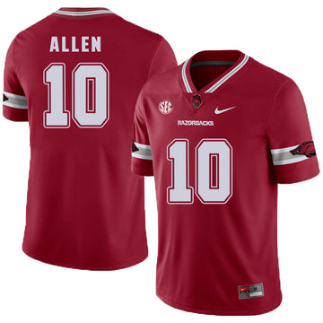 Brandon Allen Arkansas Razorbacks red jersey