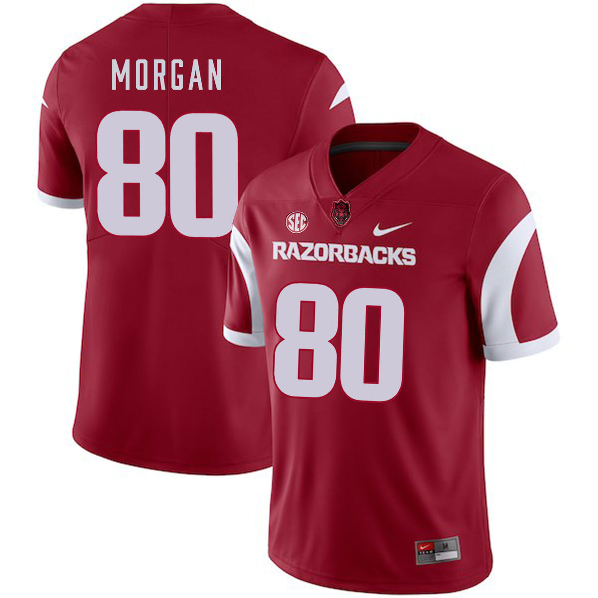 Drew Morgan Arkansas Razorbacks red jersey