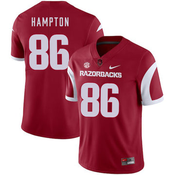 Dan Hampton Arkansas Razorbacks red jersey