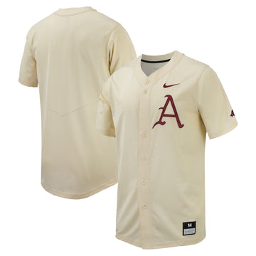Arkansas Razorbacks cream jersey