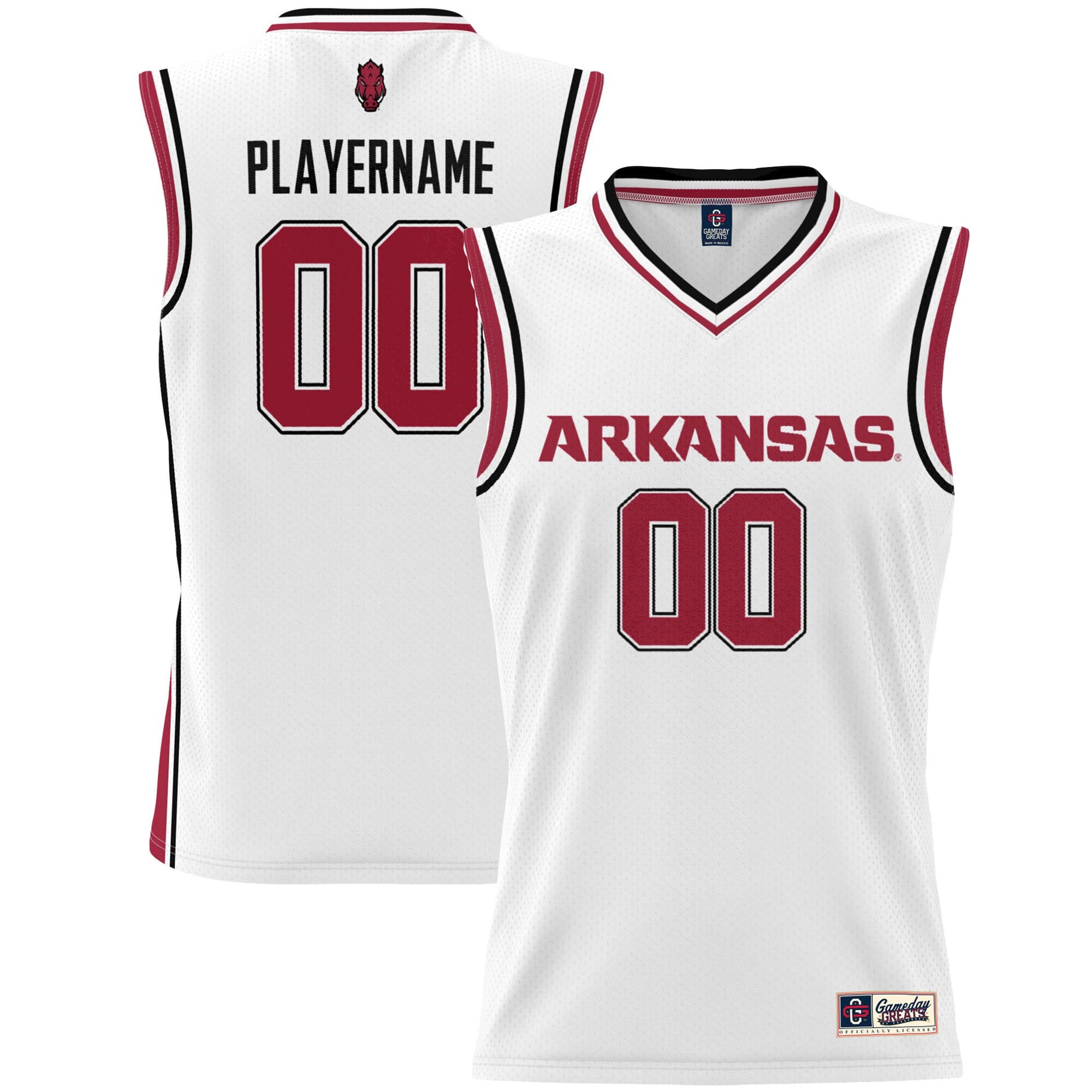 Arkansas Razorbacks white jersey