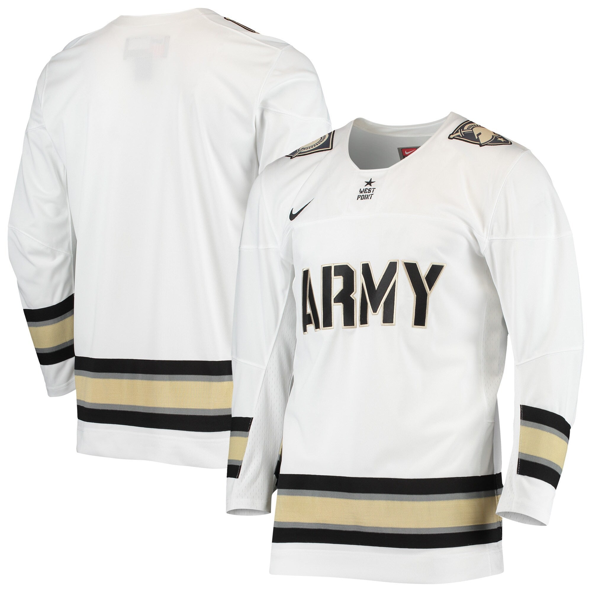 Army Black Knights white jersey