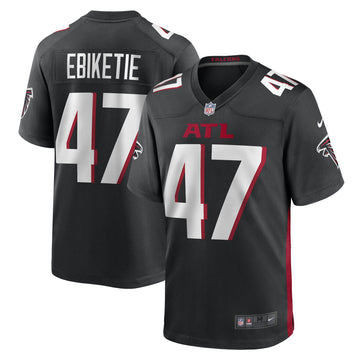 Arnold Ebiketie Atlanta Falcons black Game jersey